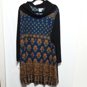 Parsley & Sage Boho- Artsy  Bohemian Ethnic- Inspired Tunic Dress